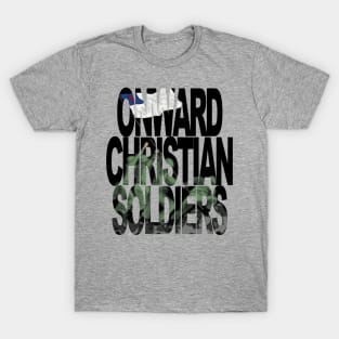 Onward Christian Soldiers raising flag at Iwo Jima T-Shirt